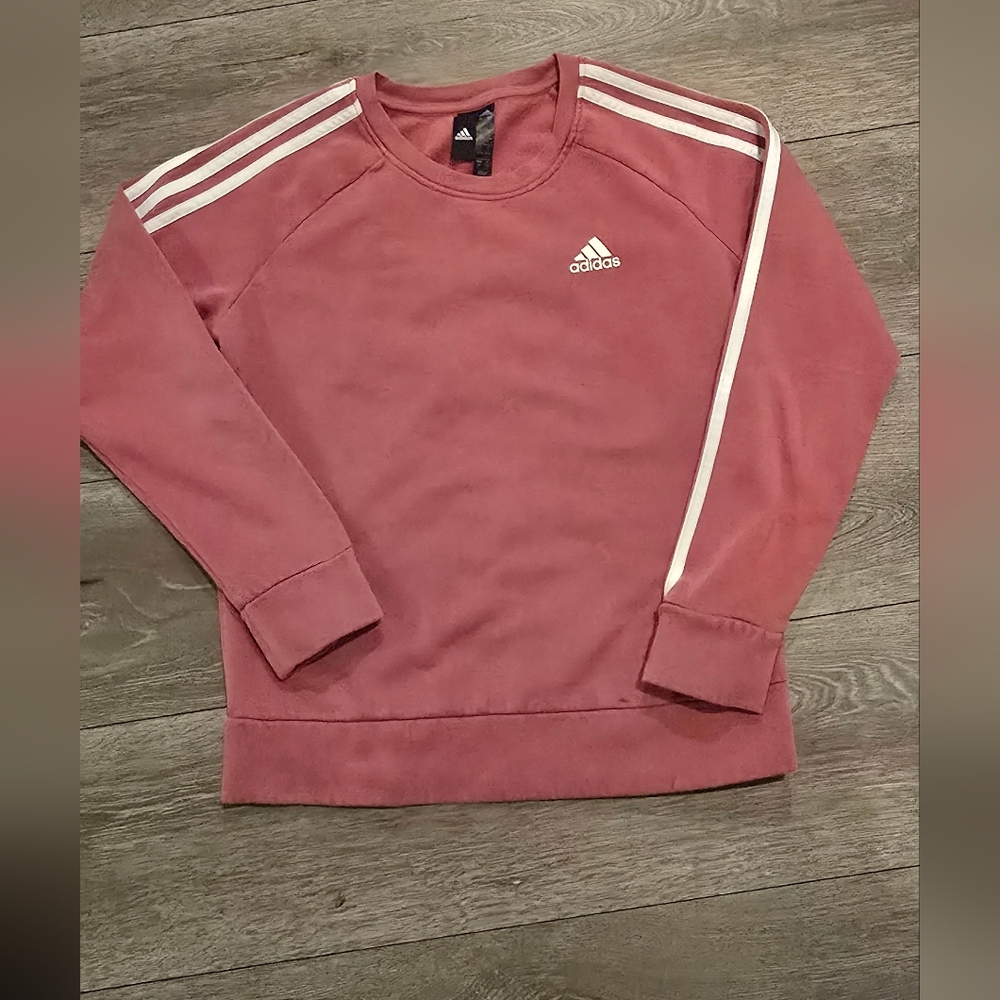 Adidas Rose Sweatshirt with White Accents